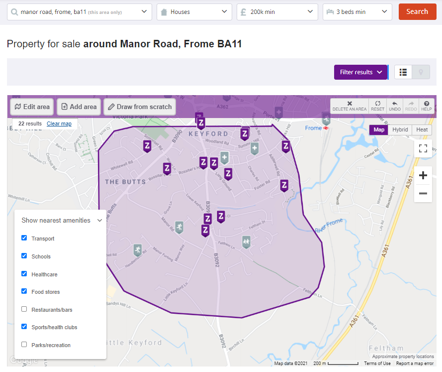 How do I create/draw a residential map search? Zoopla Help Centre